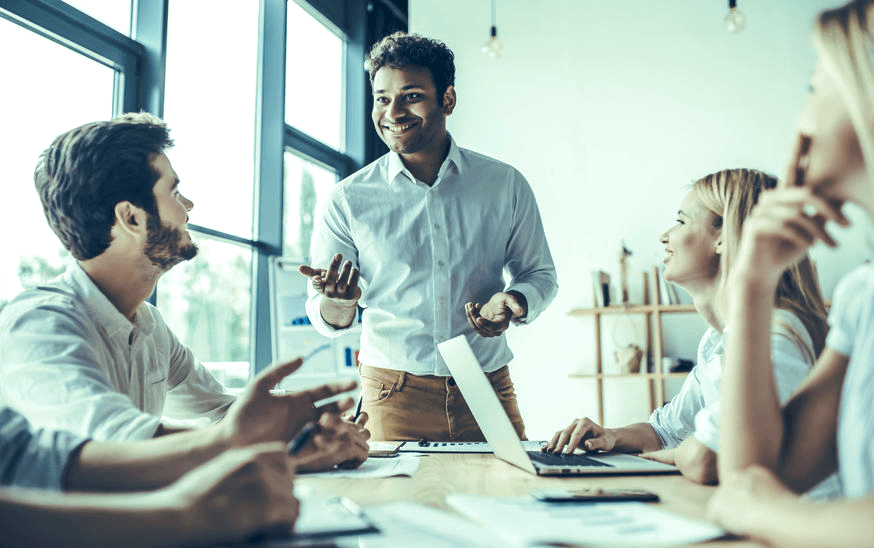 Group of people working